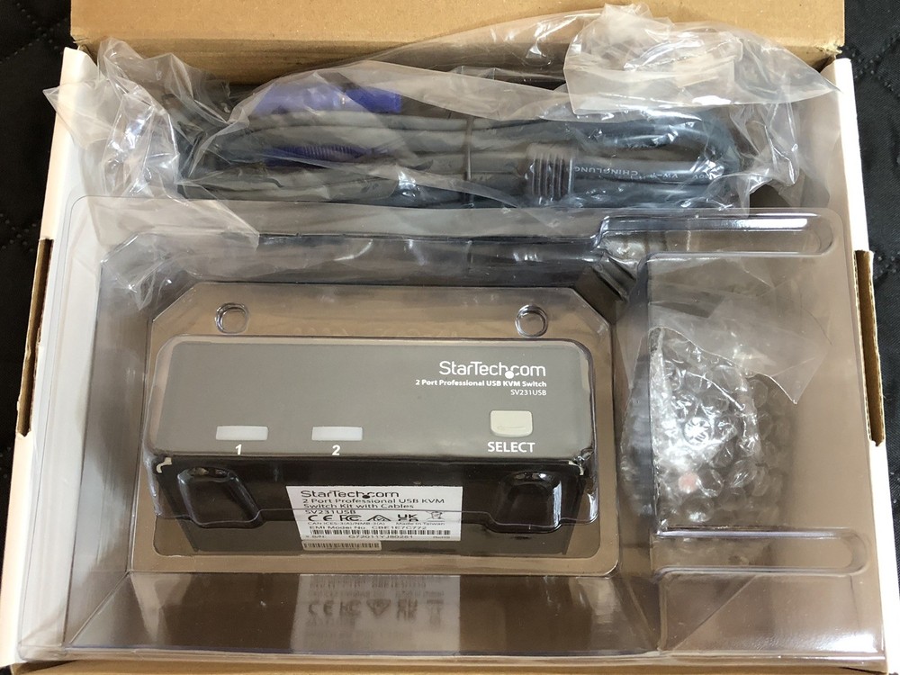 StarTech.com  (SV231USB) 2-Ports External KVM switch USB