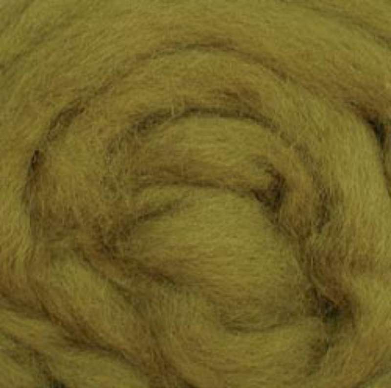Wool Roving 12" .22oz Lima Bean