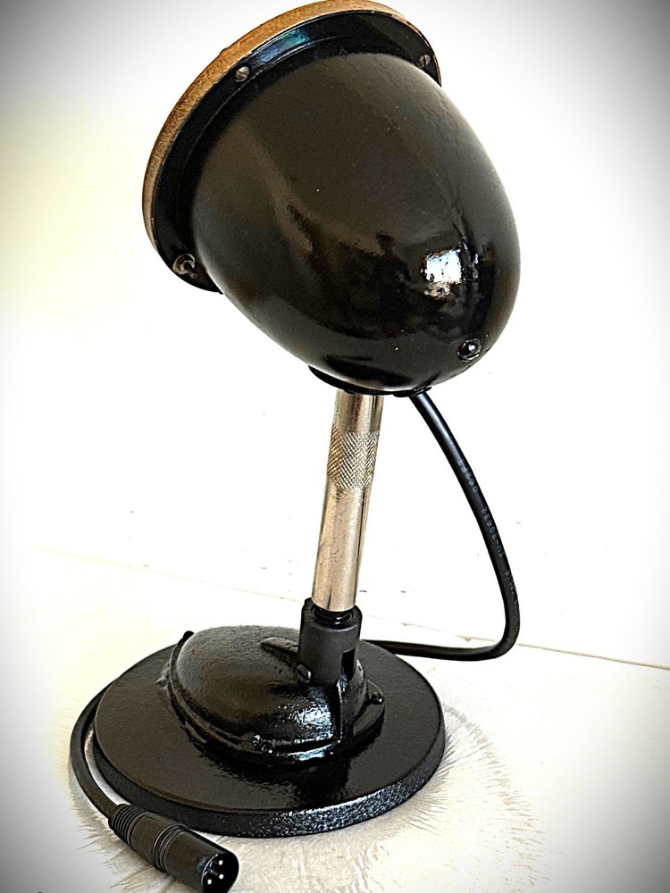 Vintage 1930's-style Customized Desktop "Announce" Dynamic Microphone, working