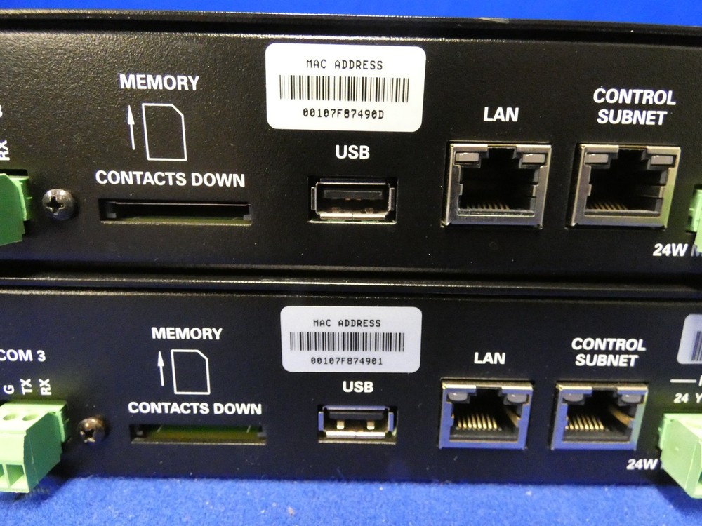 Crestron CP3N Advanced Control Processor QTY 2 (Untested, NO Power Supply)