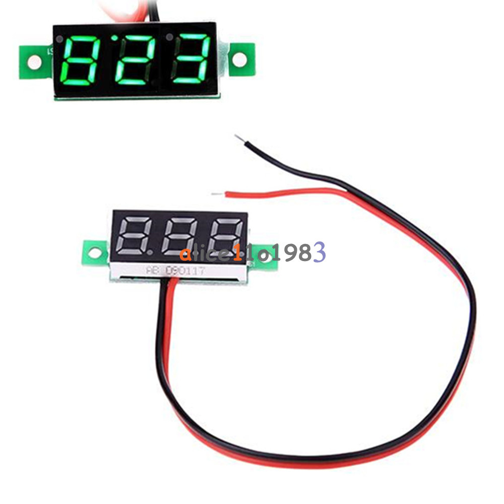 2/3 Wire 0.28" LED Display Digital Voltmeter Gauge Voltage Detector Panel Meter