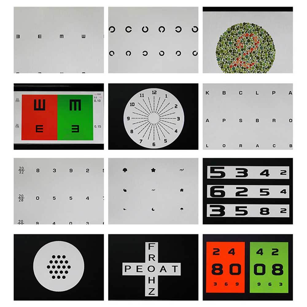 21.5 Inch Screen Vision Chart Panel Led Visual Acuity Testing LCD Optical Tester