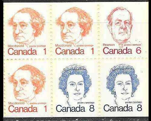 Canada  MNH Booklet Pane 586a  1974