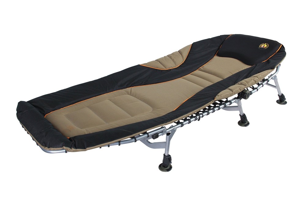 Bushtec Camping Cot & Lounger – Adjustable Outdoor Bed with Spacious Padded C...