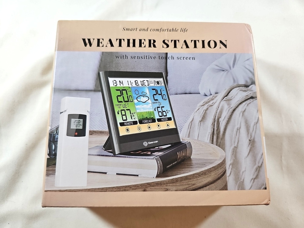 Geevon Weather Station with Sensitive Touch Screen