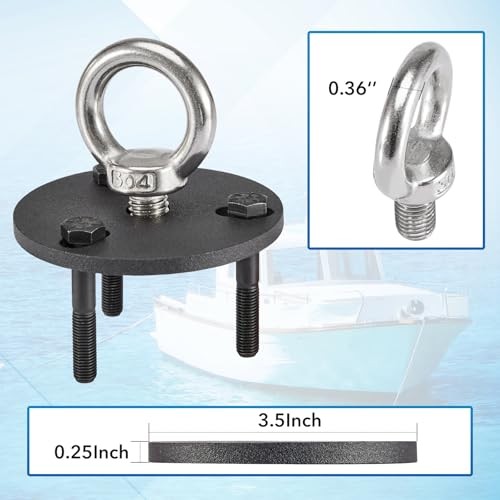 Outboard Engine Lifting Ring Tool with Adapter and Ring Fit for Evinrude