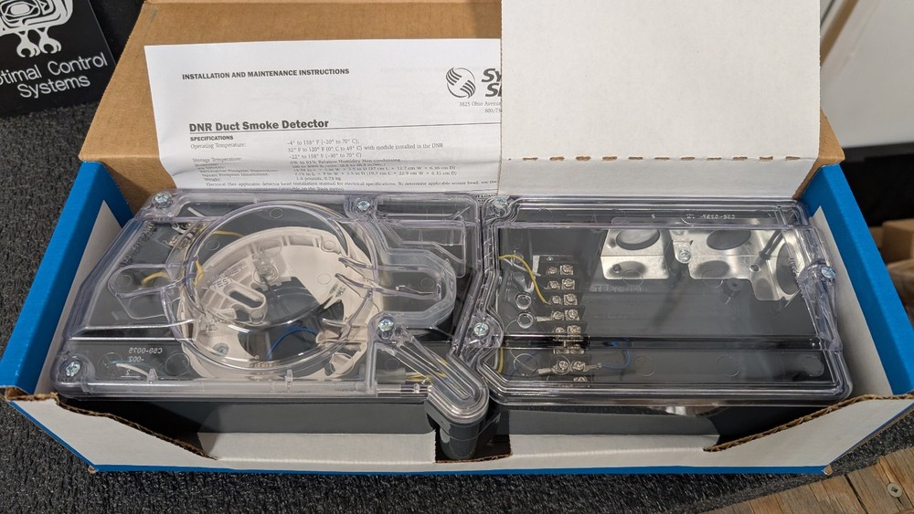System Sensor intelligent non-relay duct smoke detector DNR