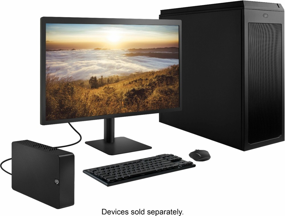 Seagate - Expansion 16TB External USB 3.0 Desktop Hard Drive with Rescue Data...