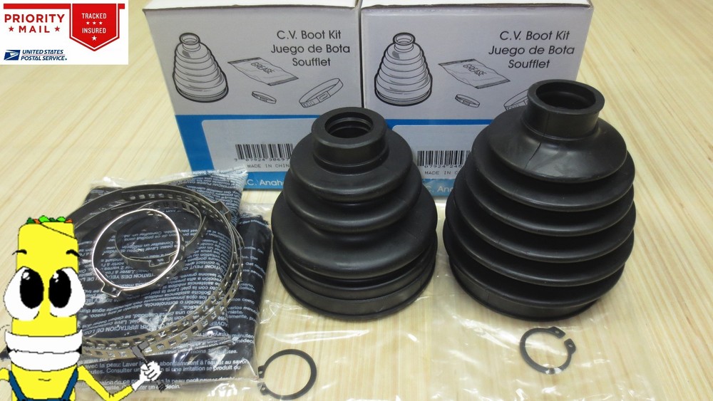 Front Inner & Outer CV Axle Boot Kit For Mazda CX-7 2010-2012 EMPI Boots 2.5L