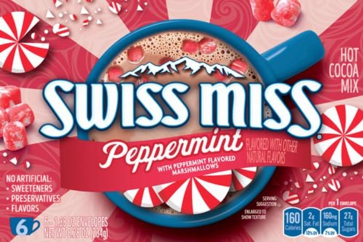 Delightful Peppermint Hot Cocoa Mix with Marshmallows - 6 Pack Convenience