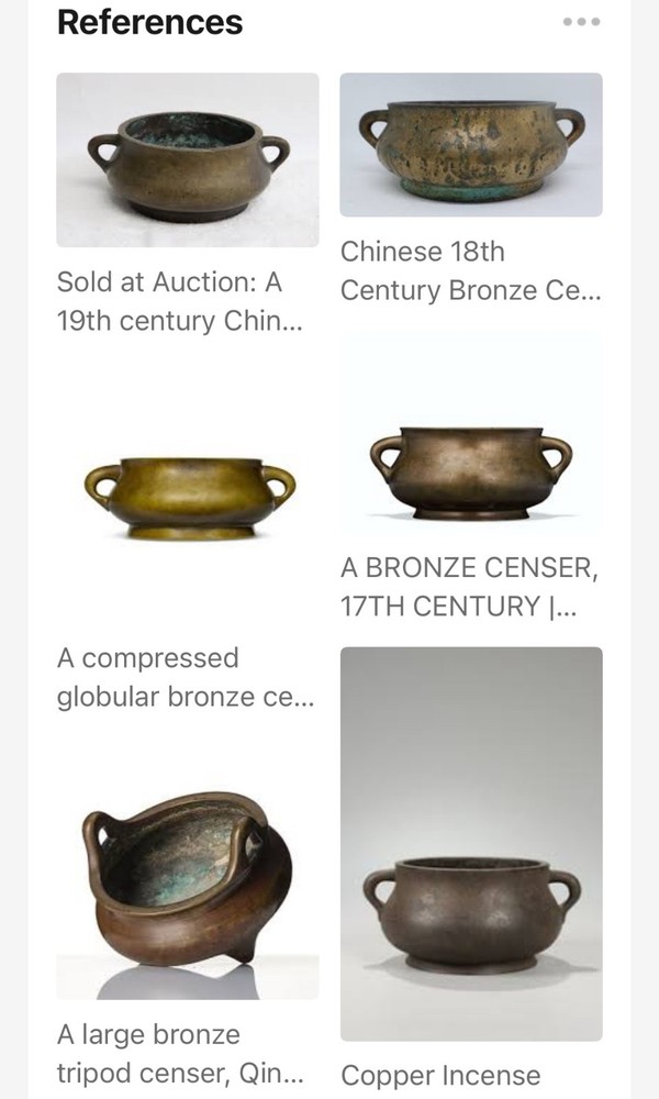 antique bronze censer