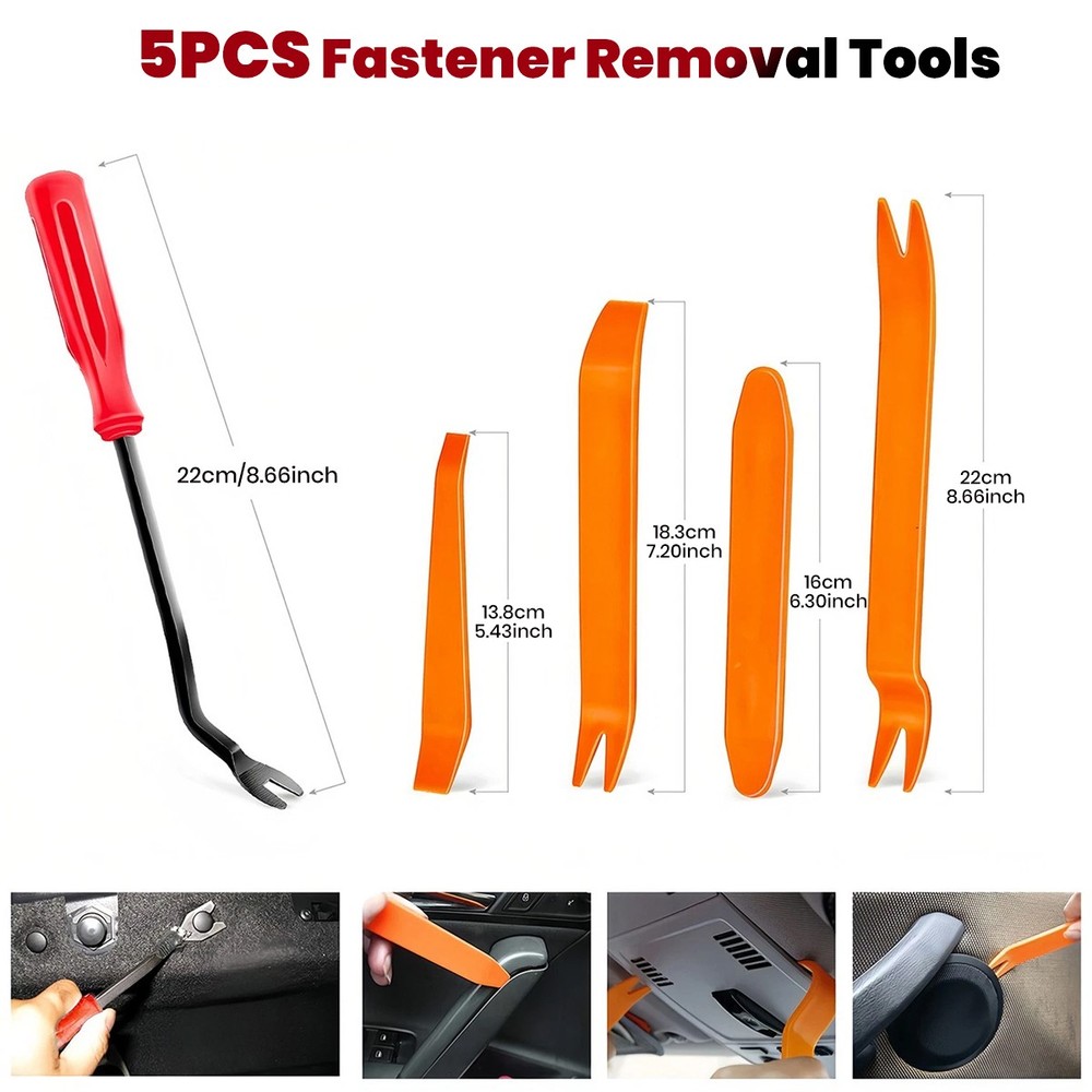 650PCS Bumper Retainer Clips Kit Push Pin Rivet Screw Fastener Remover Plastic