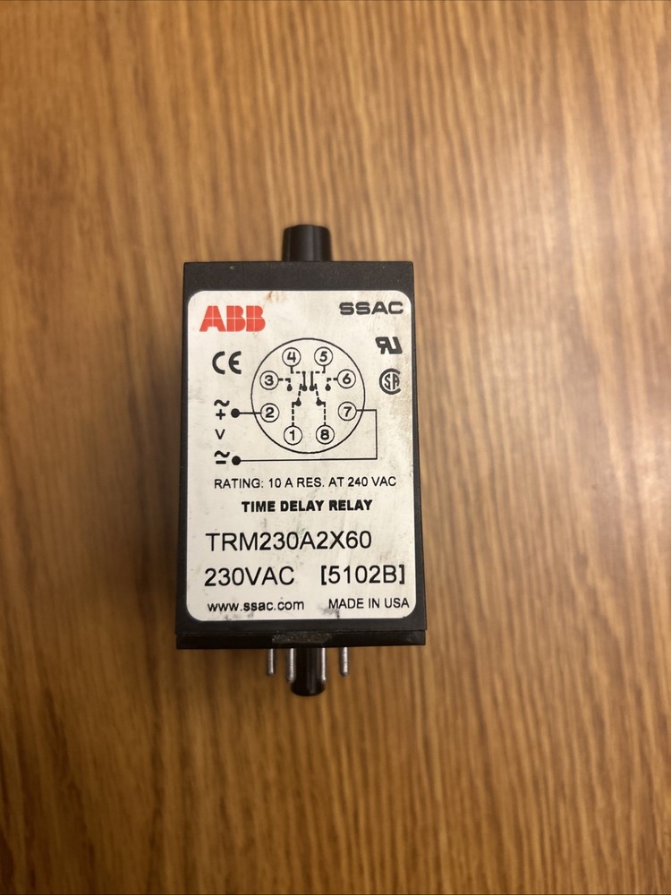 SSAC TRM230A2X60 Solid State Time Delay Relay Seconds (TBI)