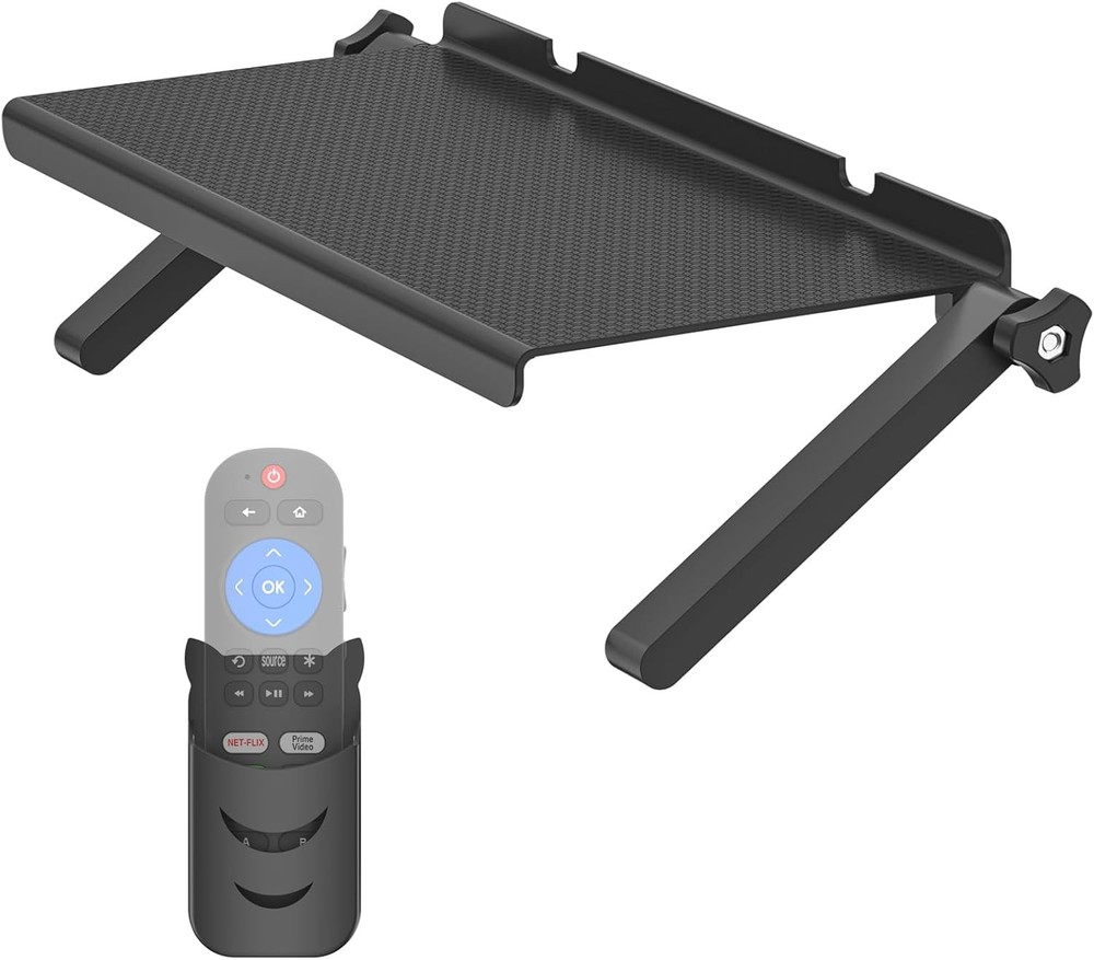 13-Inch Wide Platform Adjustable TV Top Shelf, Screen Shelf Mount,...