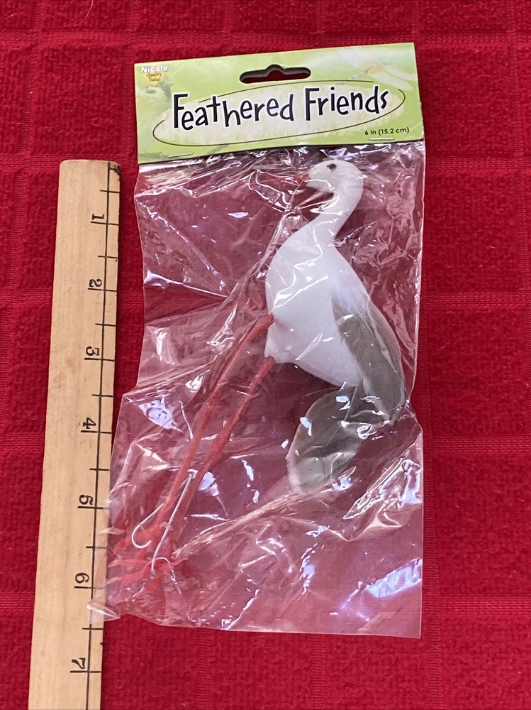 “STORK” 6” CRAFTING BIRD -NIP