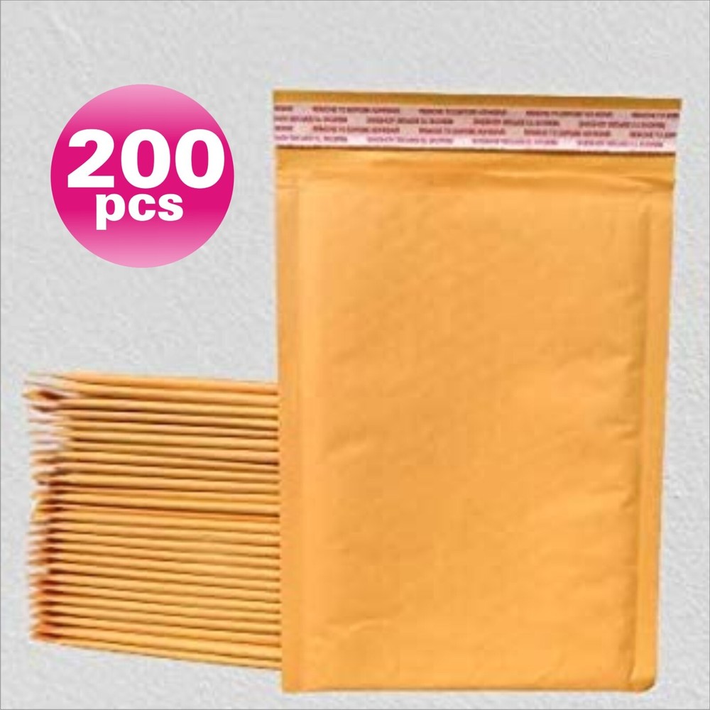 SuperPackage® 200 #2  8.5 X 11  Kraft Bubble Mailers Padded Envelopes