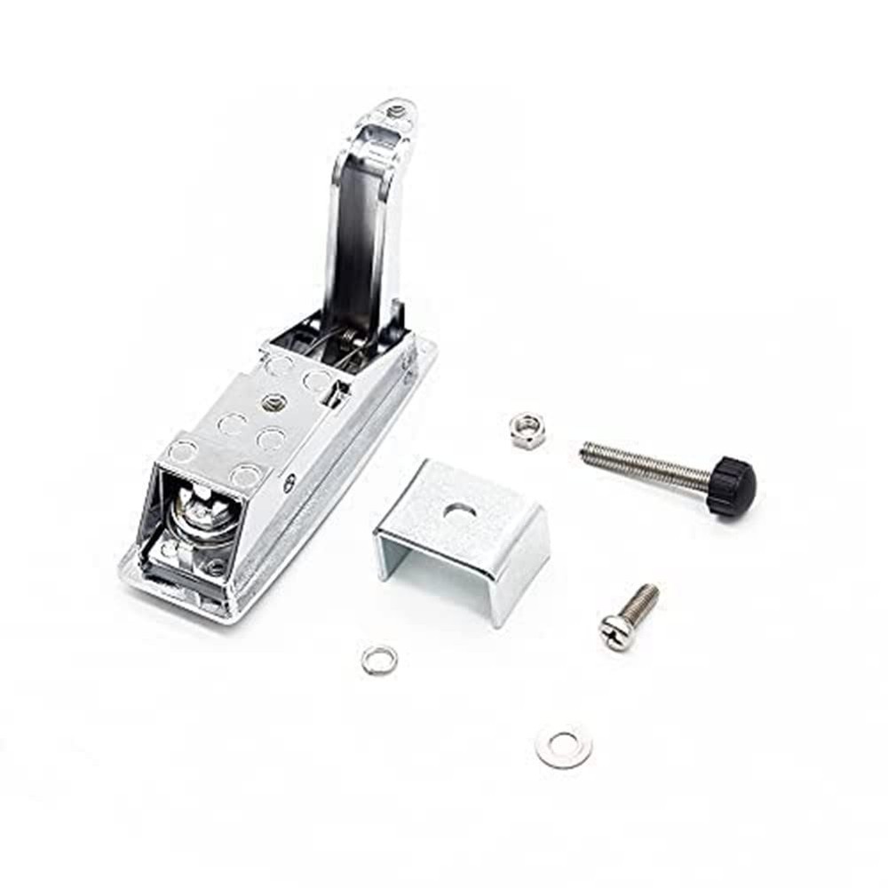 4 PCS Compression Latch Lock Non-Locking Zinc Alloy Flush Lever Silver