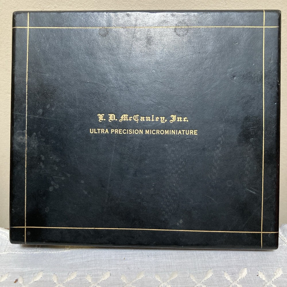 L.D. McCauley Inc Leather Hard Shell Presentation Box Case