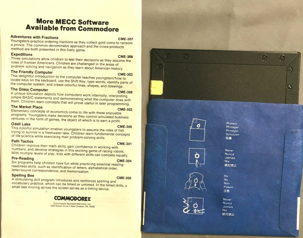 Odell Lake 5.25" disk Commodore 64 MECC