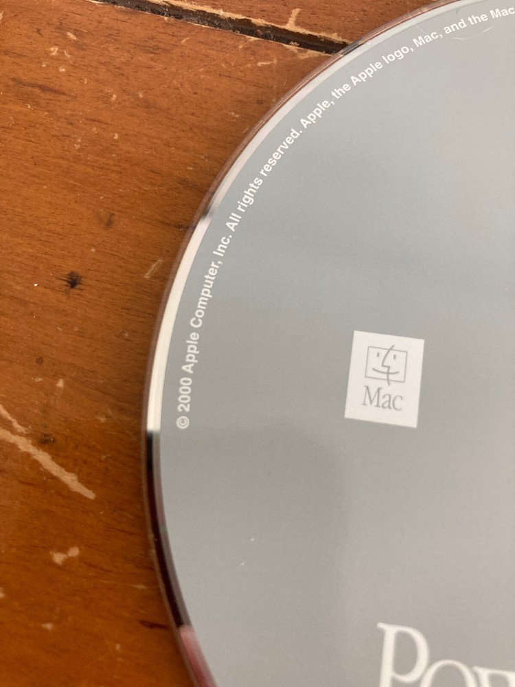 2000 Macintosh Power Mac G4 OS 9 9.0.4 Software Restore CD-ROM Disc CD