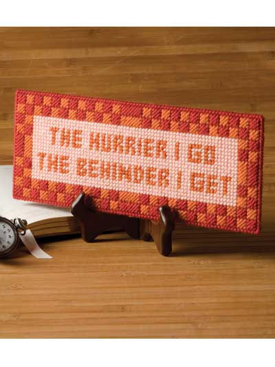 Messages Create Smiles Express Love Design on Plastic Canvas Pattern Leaflet NEW