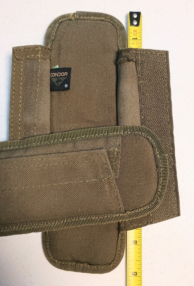 Condor Shoulder Pad Set of 2 Olive Drab Hook n Loop Backpack Shoulder Straps GUC