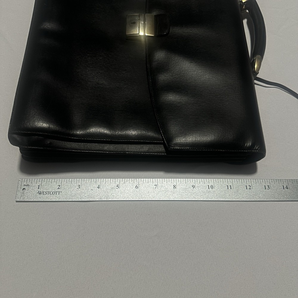 Dolce & Gabbana Men’s Black Briefcase/Document Case Top Handle Push Lock