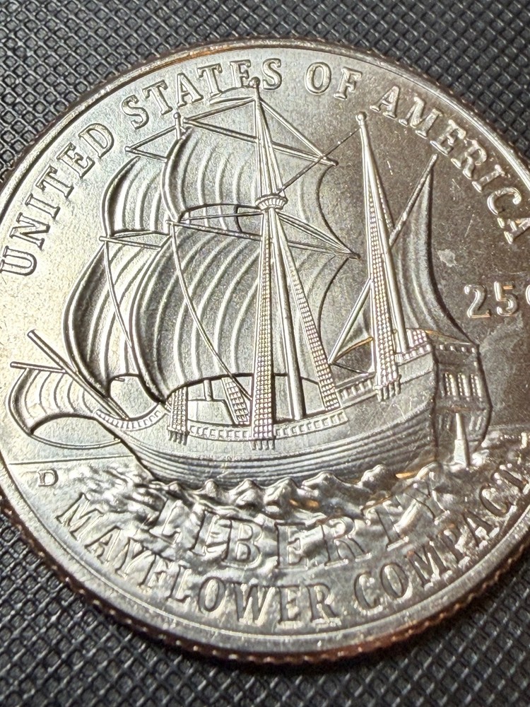 2026 P Mayflower Compact Quarter with a Struck-Through and Feeder Finger Errors