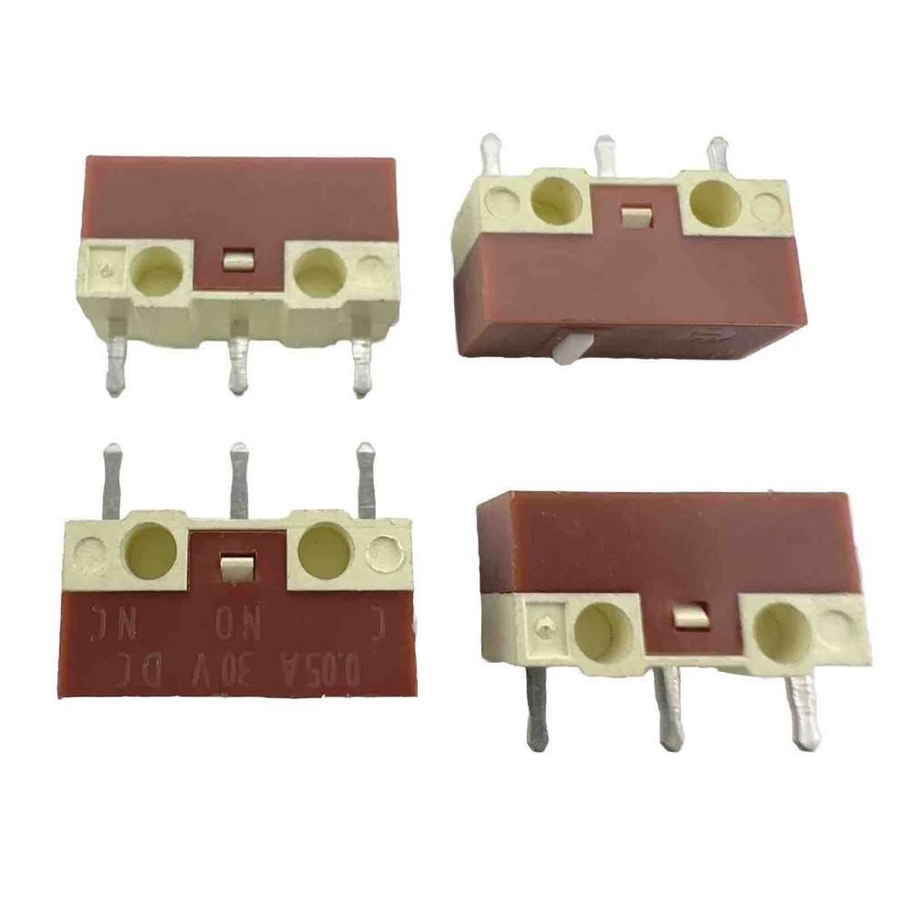 HUANO Silent White Dot Linear Mute Mouse Micro Switch (4 Pieces) US Stock