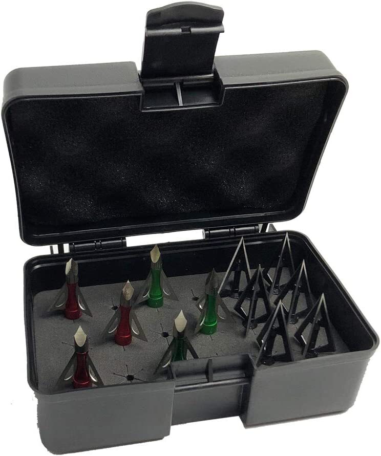 NEW PLASTIC BOX BROADHEAD PROTECTOR PORTABLE CASE CONVENIENT ARROWS STORAGE