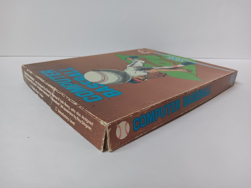 Computer Baseball Commodore 64 Mini Strategic Solutions Box Only - Damage, AS IS