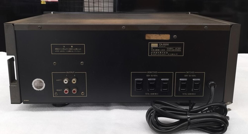 SANSUI CA-2000 Stereo Control Amplifier Used Tested Working Item, From Japan