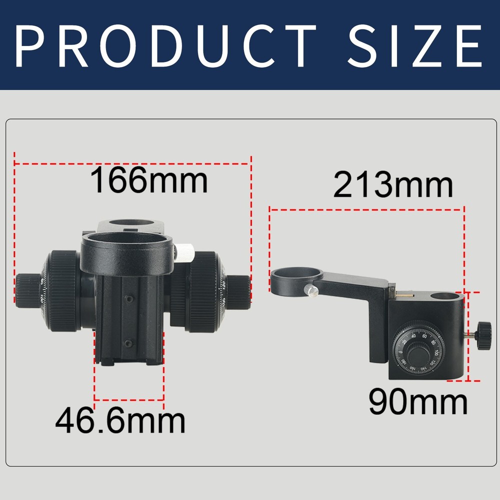 Microscope Focusing Bracket Column Hole 32mm Fine Adjustment Accuracy 0.002mm