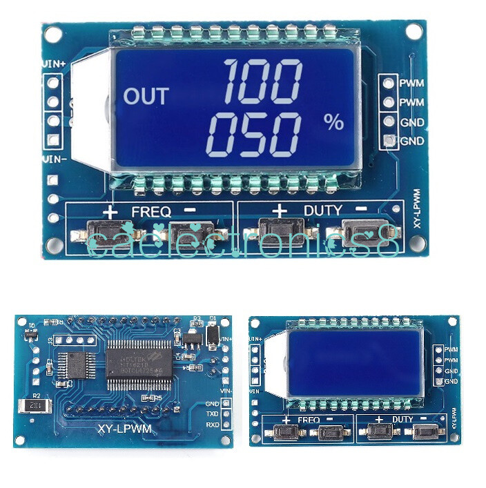PWM Pulse Frequency Duty Cycle Adjustable Module Square Wave Signal Generator C