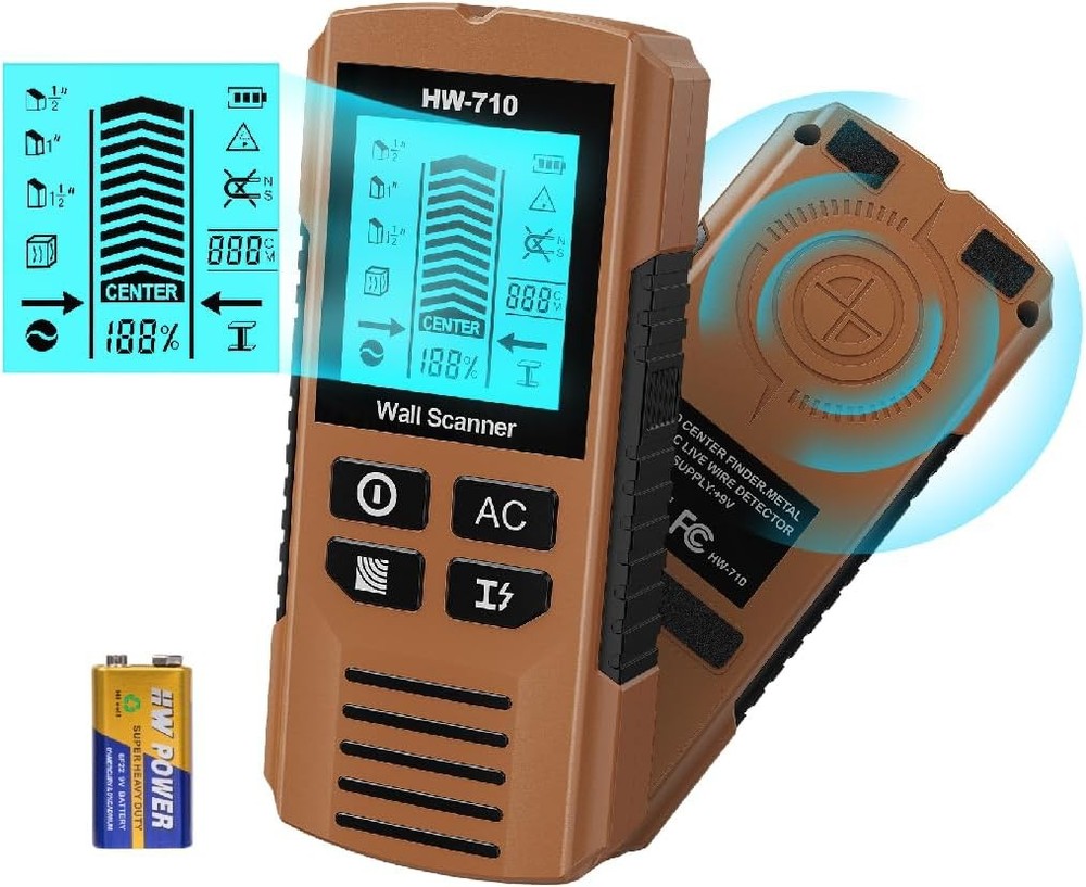 Stud Finder Wall Scanner, 5 in 1 Stud Detector with HD LCD Display, Stud Locator