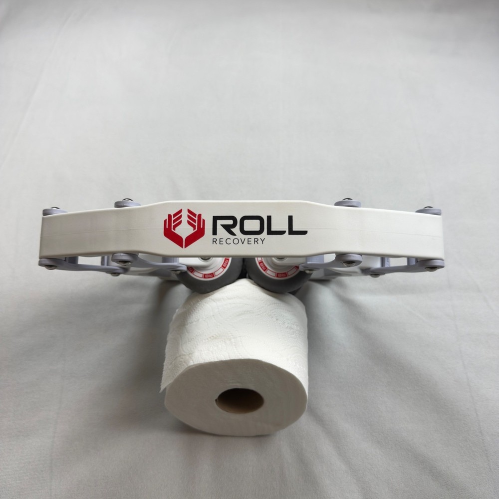 Roll Recovery R8 Deep Tissue Massage Roller White Grey Myofascial Release Tool