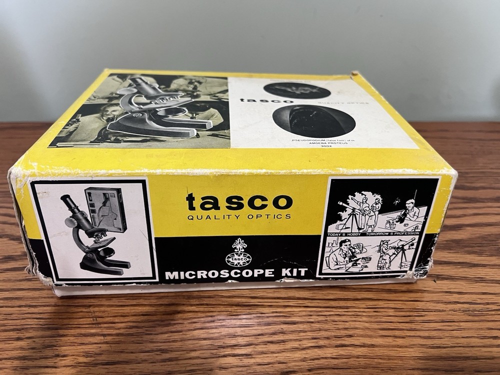 Vintage Tasco Microscope 300 x with Original Box