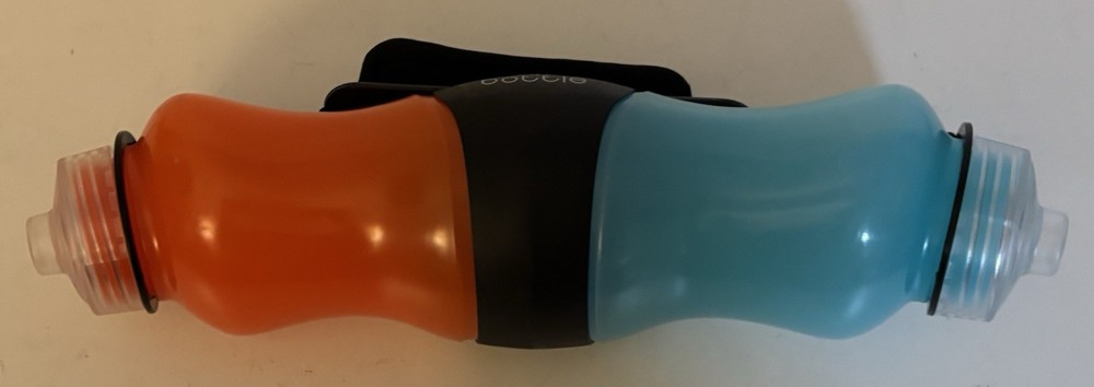 Two 8 oz Swivel Hydration Squeeze Bottle on a Swivel Design Adjustable Strap