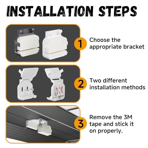 Garage Door Bracket for Ring Alarm Contact Sensor 2nd Gen | Secure Mount White