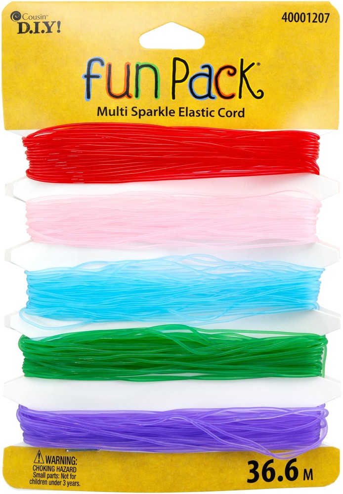CousinDIY Sparkle Stretch Cord- - 8 Pack