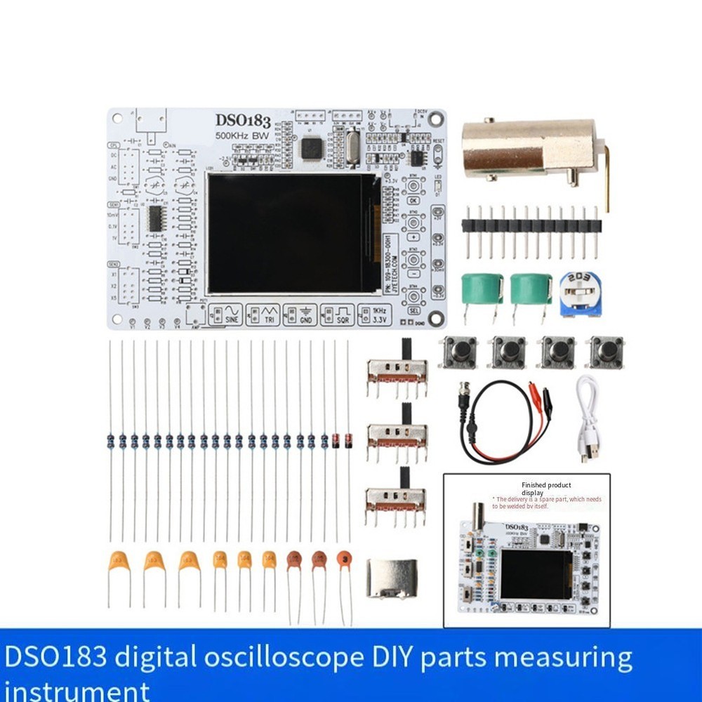 DC 5V DSO183 Digital Oscilloscope 500kHz for Circuit Testing and Development