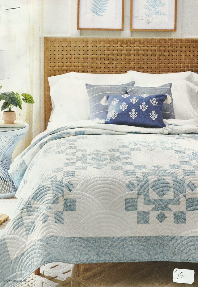 L0473 COASTAL COMFORTS & SHAMS QUILT PATTERN/INSTRUCTIONS
