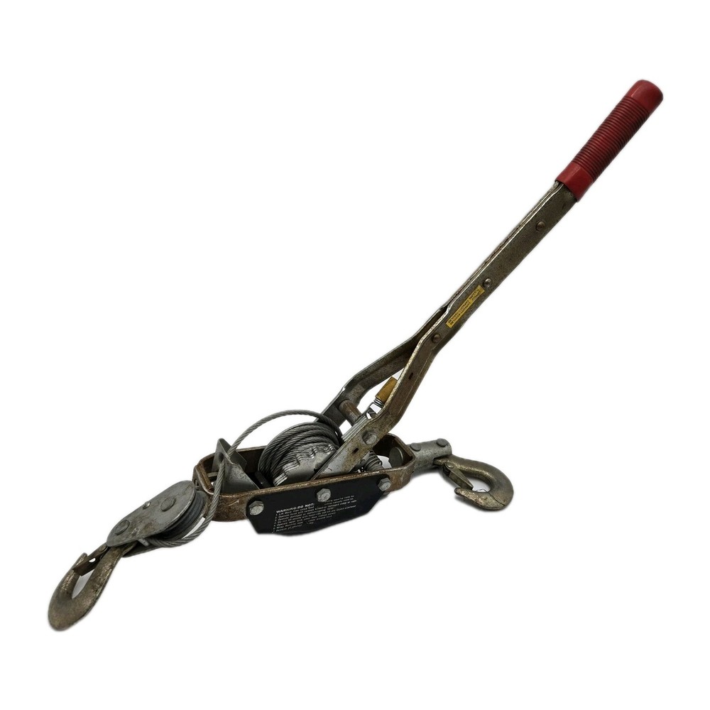 Heavy-Duty Mini Hand Cable Puller - Capacity:  Pulling 7400 lbs Lifting 4000 lbs
