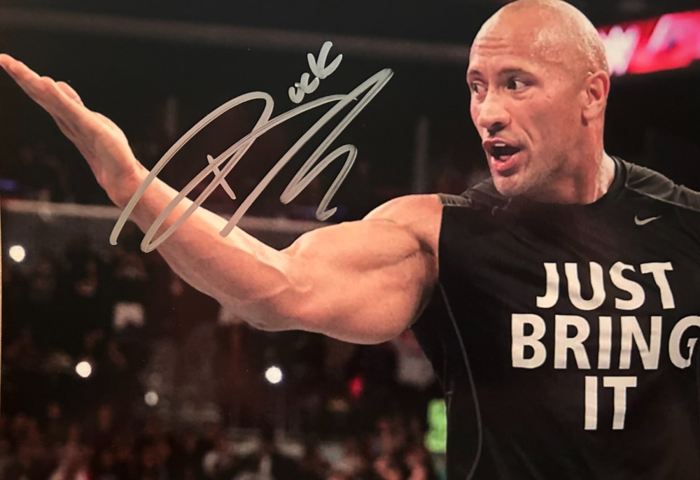 Dwayne THE ROCK Johnson Signed 8x10" Authentic Original Autograph w/COA