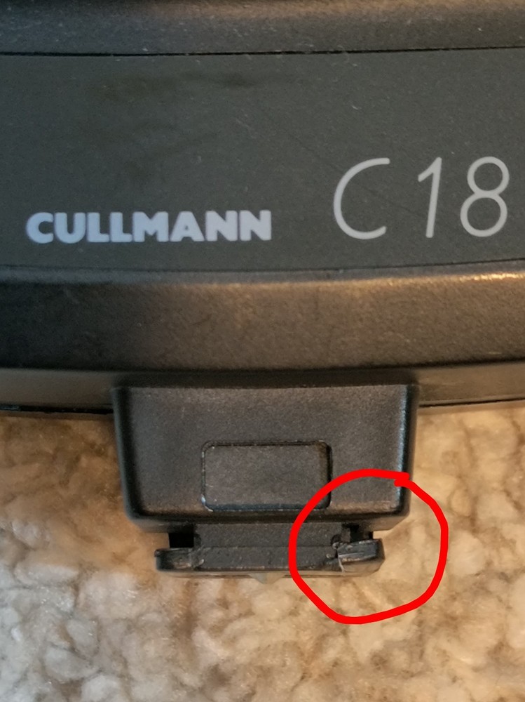 Vintage RARE 1980's Cullmann C18 35mm Camera Flash Unit Shoe Mount (untested)