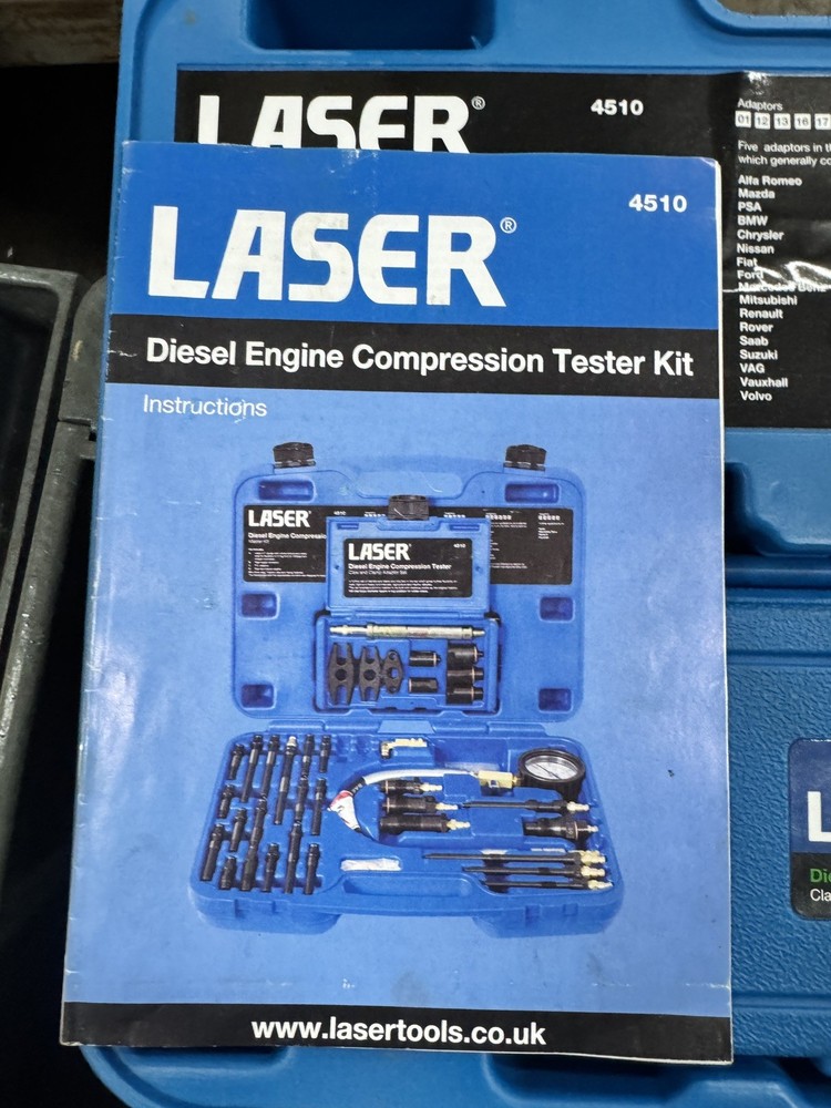 Laser Tools Diesel Engine Compression Master Test Kit 4510(LIKE NEW)