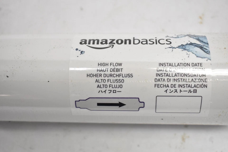 AmazonBasics Inline Water Filter 2-Pack High Flow Replacement Cartridges Set
