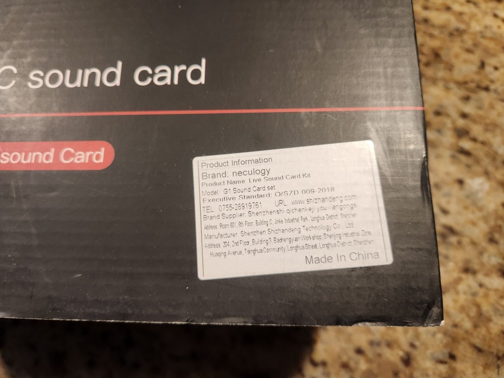 Neculogy G1 Sound Card Set