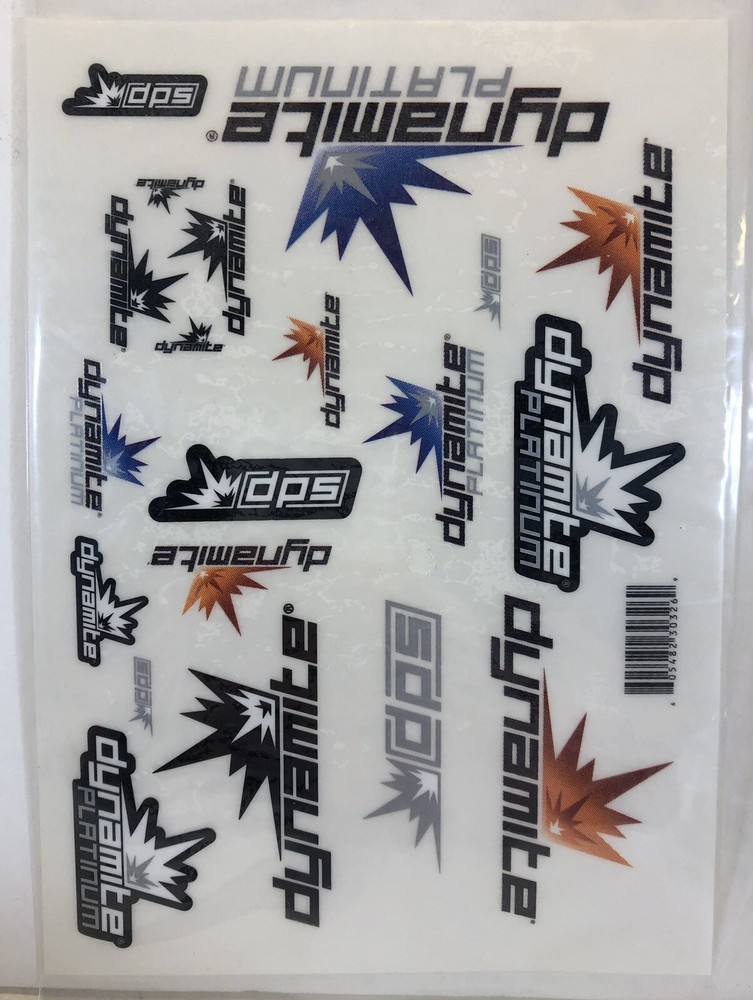 Dynamite Platinum RC Sticker Sheet