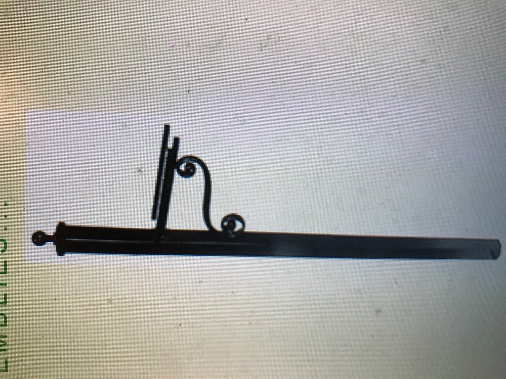 Mailbox Post Assembly with Decorative Iron Top ( SEE NOTES BELOW)